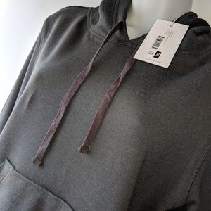 DAVID LERNER NEW YORK BACK ZIP CROPPED HOODIE